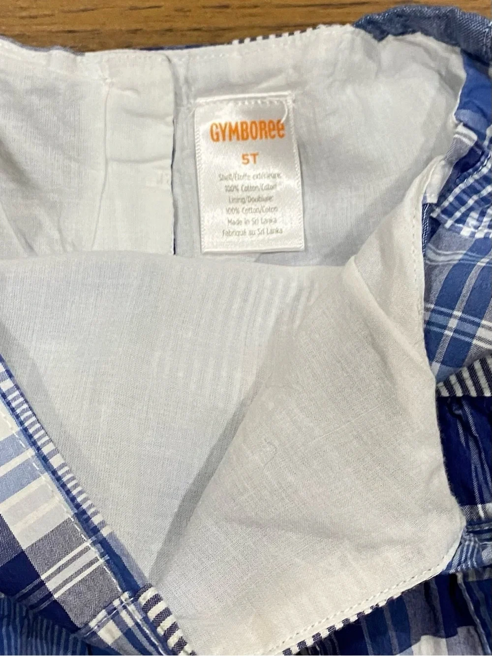 Gymboree Girls Sandy Shores Blue Patchwork Madras Sundress Size 5T